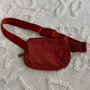Red Lulu lemon Fanny pack
